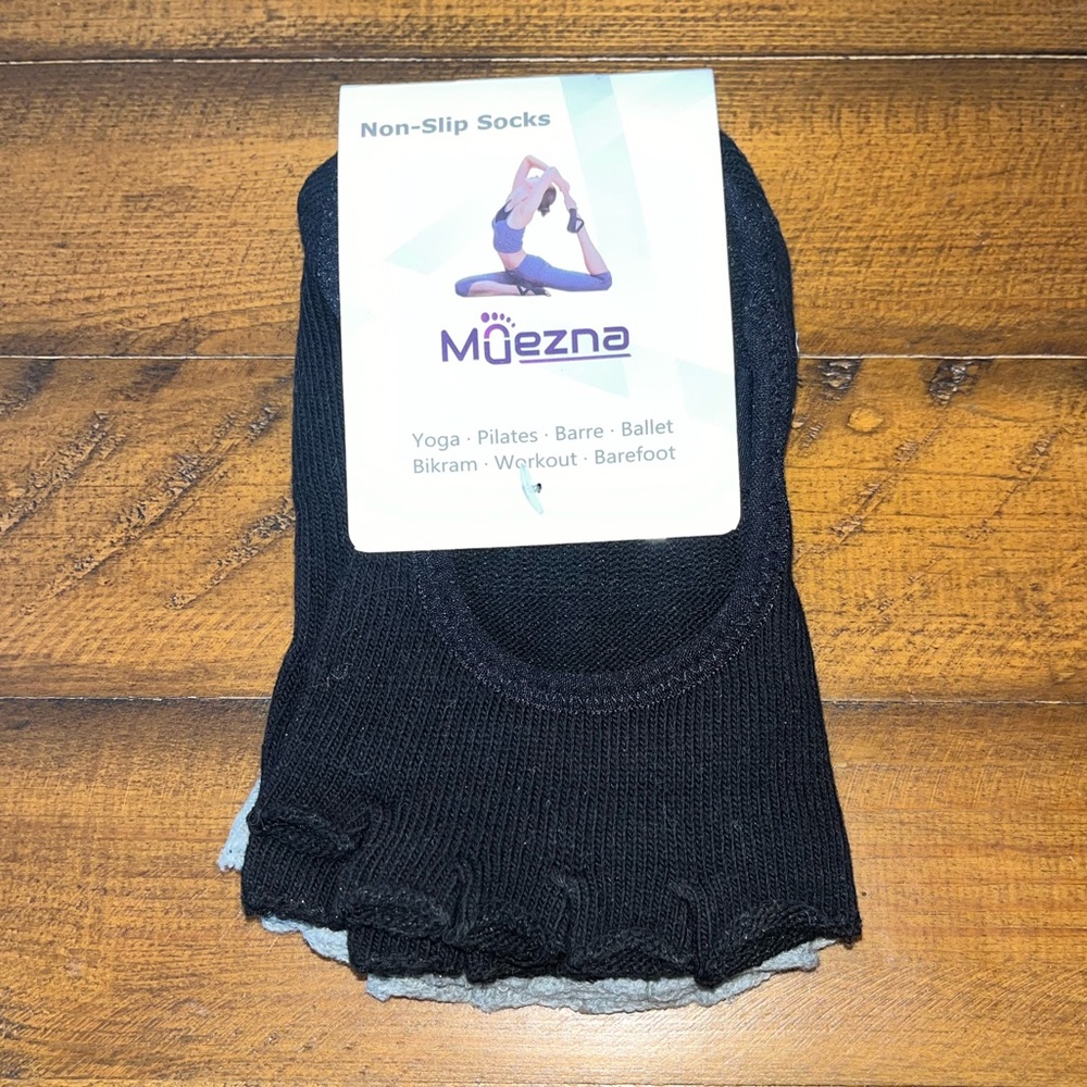 Muezna Toeless Grip Yoga Socks Medium